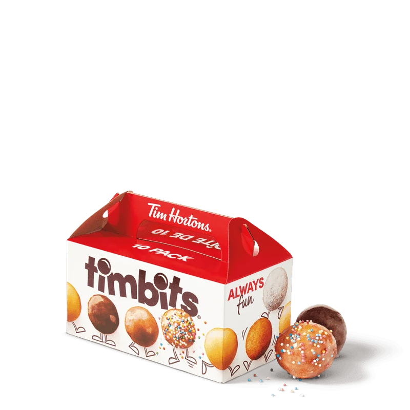 10 Assorted Timbits from the Tim Hortons Canada menu