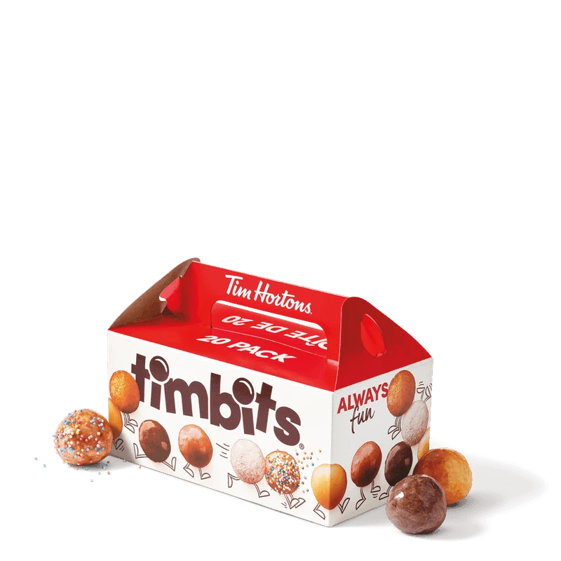 20 Assorted Timbits from the Tim Hortons Canada menu