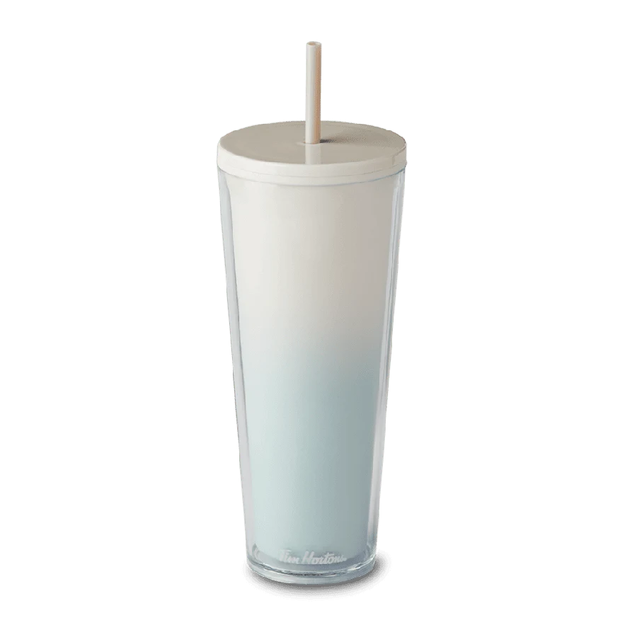 24oz Plastic Straw Tumbler - Sage from the Tim Hortons Canada menu