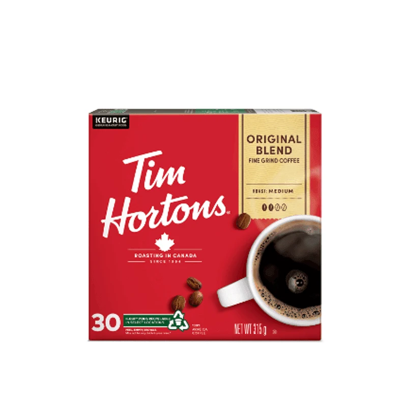 30ct K-Cups Original Blend Coffee from the Tim Hortons Canada menu