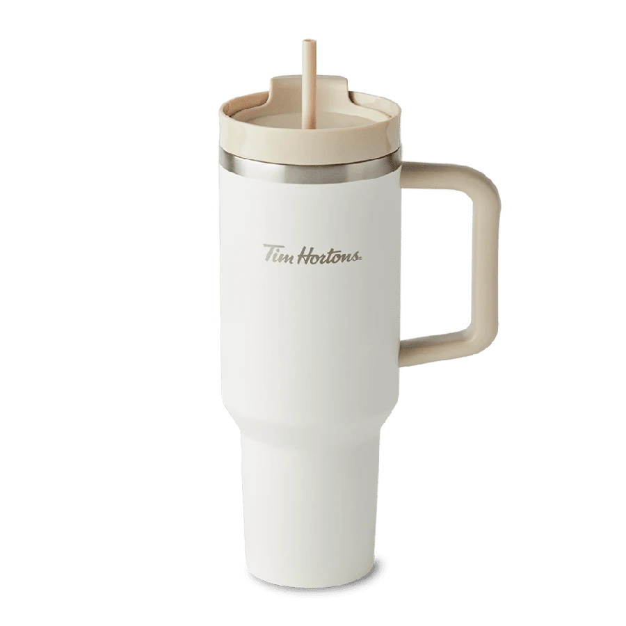 40oz Stainless Steel Tumbler - Beige from the Tim Hortons Canada menu