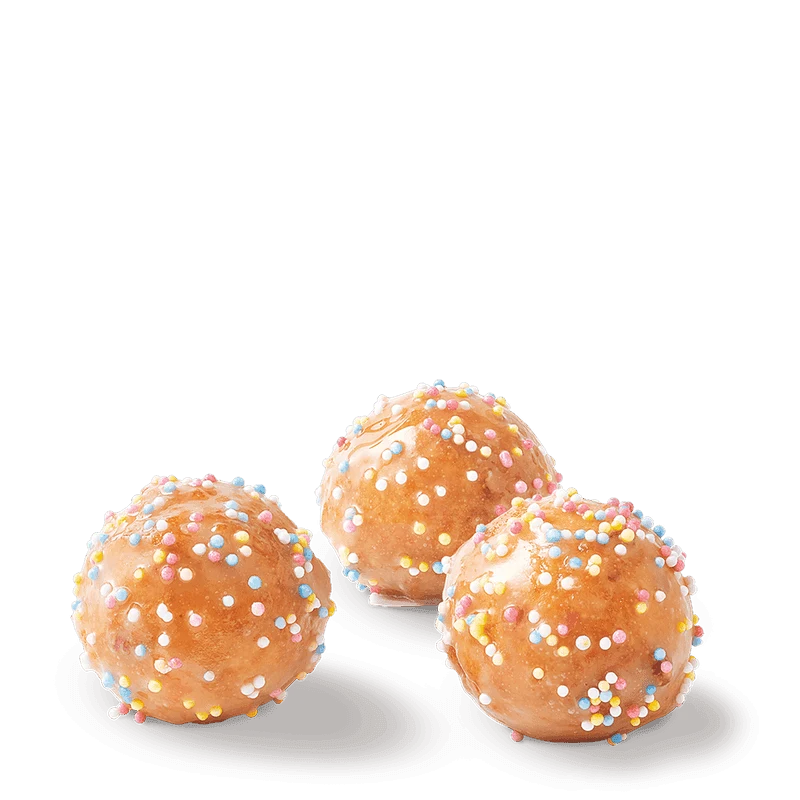 Birthday Cake Timbit from the Tim Hortons Canada menu