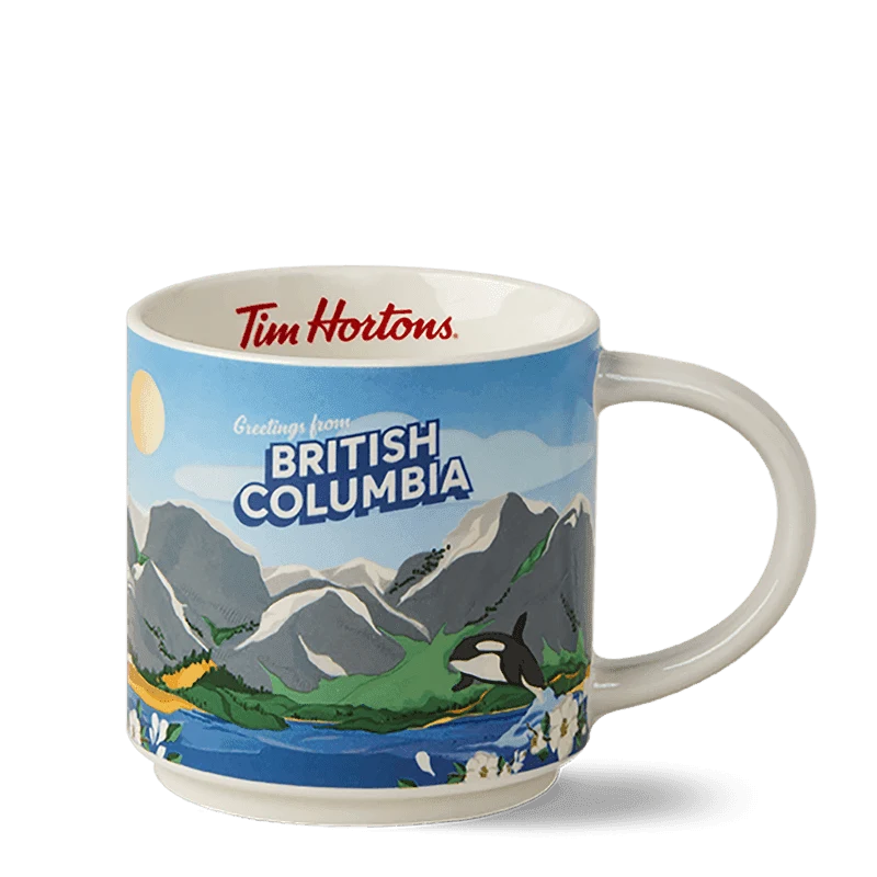 British Columbia Ceramic Mug 16oz from the Tim Hortons Canada menu