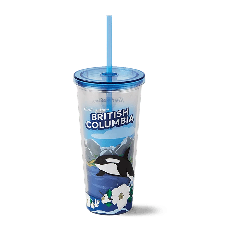 British Columbia Plastic Straw Tumbler 24oz from the Tim Hortons Canada menu