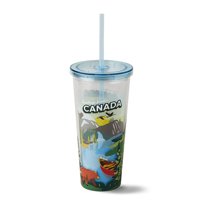 Canada Plastic Straw Tumbler 24oz from the Tim Hortons Canada menu