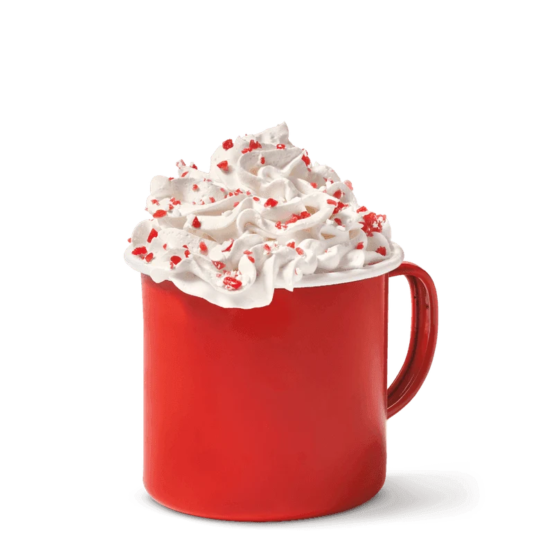 Candy Cane Hot Chocolate from the Tim Hortons Canada menu