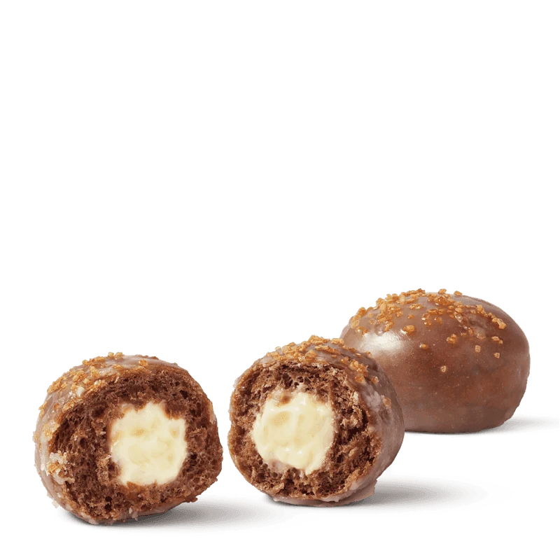 Chocolate Creme Brulee Filled Timbit from the Tim Hortons Canada menu