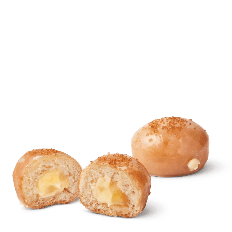 Crème Brulée Filled Timbit from the Tim Hortons Canada menu