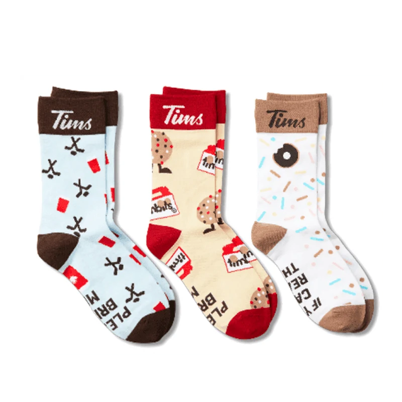 Holiday Novelty Socks from the Tim Hortons Canada menu