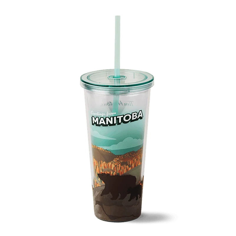 Manitoba Plastic Straw Tumbler 24oz from the Tim Hortons Canada menu