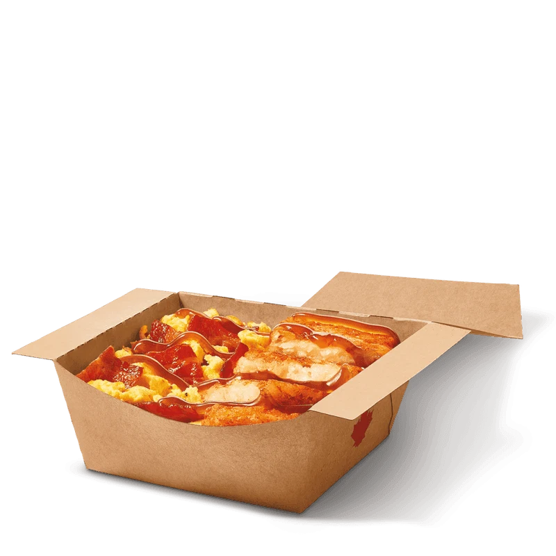 Maple Brown Butter Scrambled Egg Loaded Box from the Tim Hortons Canada menu