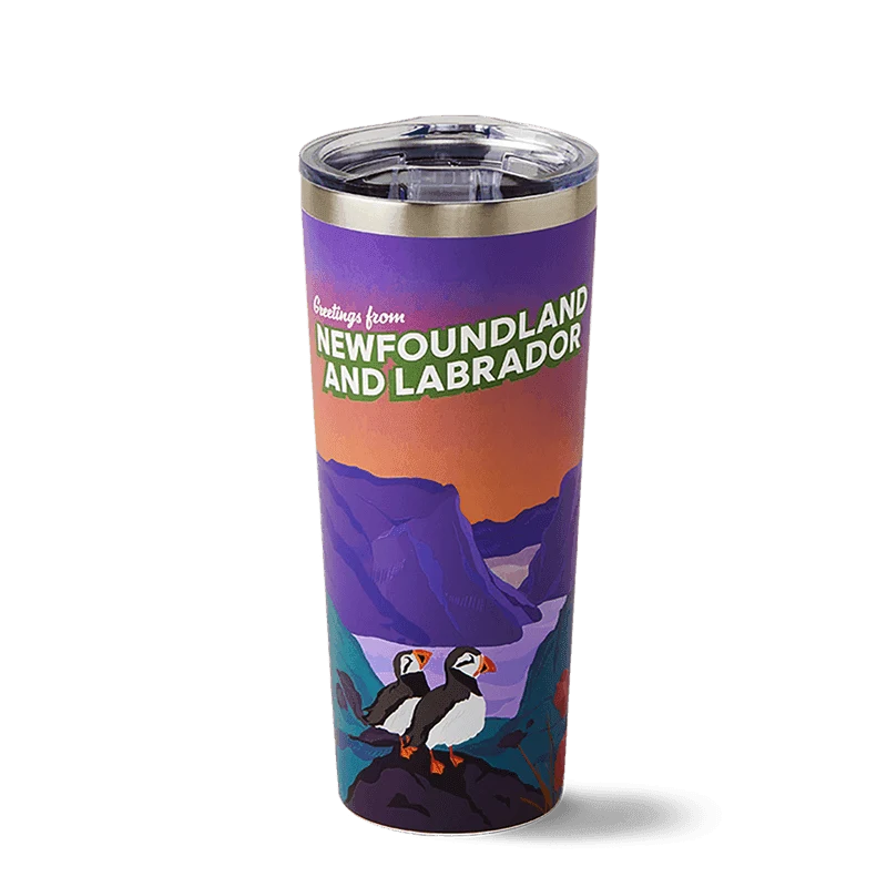 Newfoundland and Labrador Stainless Steel Travel Mug 22oz from the Tim Hortons Canada menu