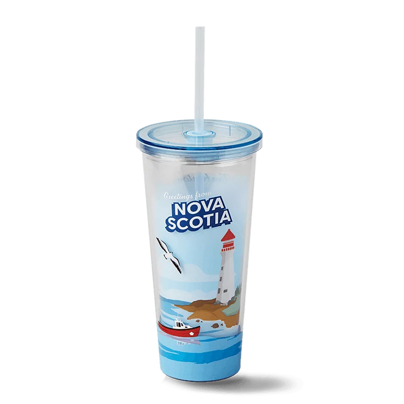 Nova Scotia Plastic Straw Tumbler 24oz from the Tim Hortons Canada menu