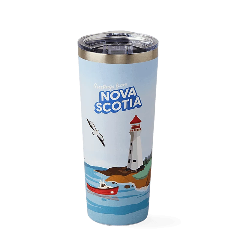 Nova Scotia Stainless Steel Travel Mug 22oz from the Tim Hortons Canada menu