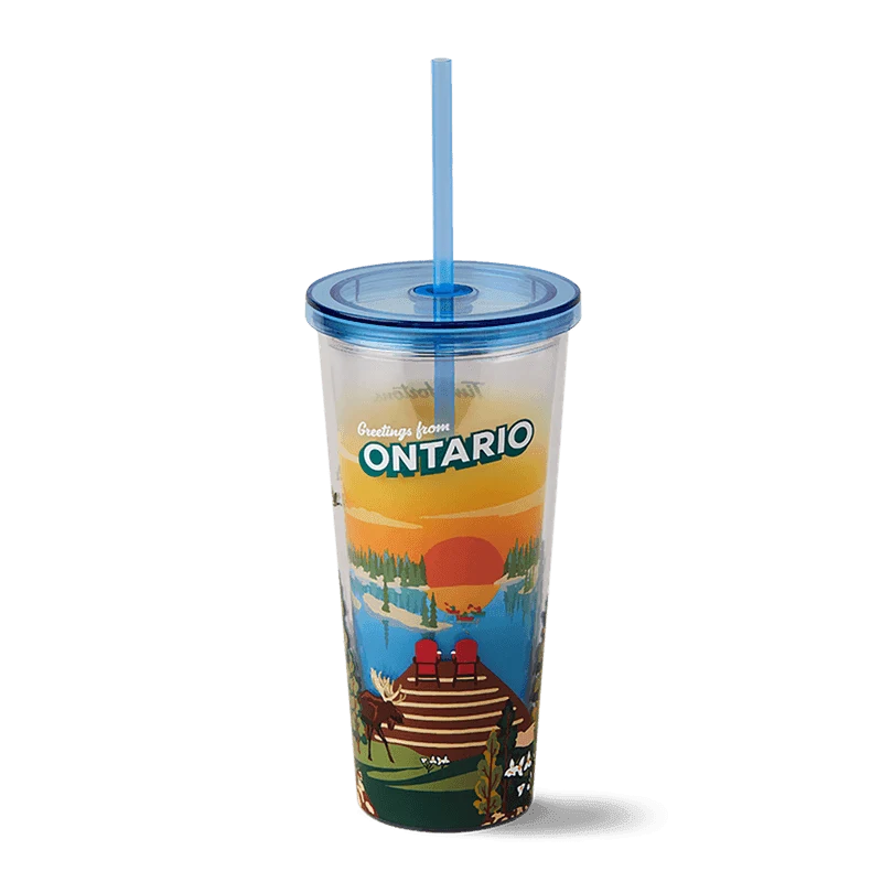 Ontario Plastic Straw Tumbler 24oz from the Tim Hortons Canada menu