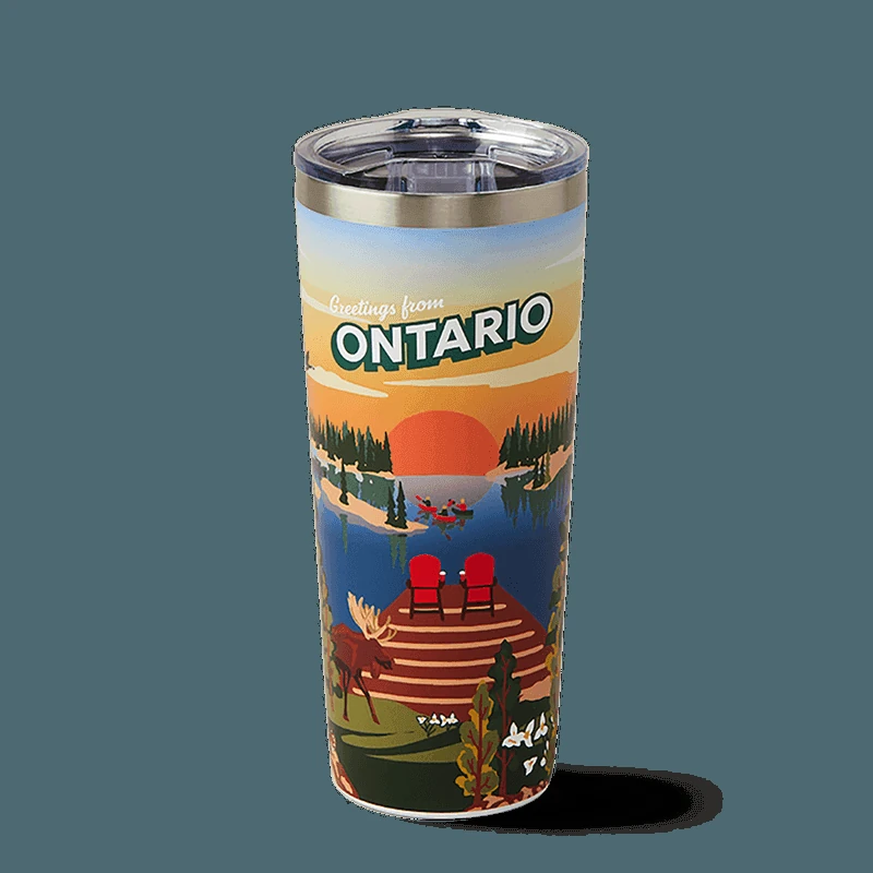 Ontario Stainless Steel Travel Mug 22oz from the Tim Hortons Canada menu