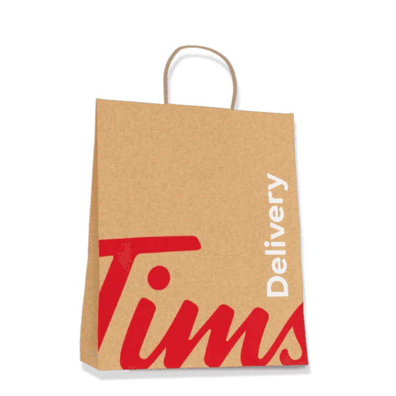 Paper Delivery Bag from the Tim Hortons Canada menu