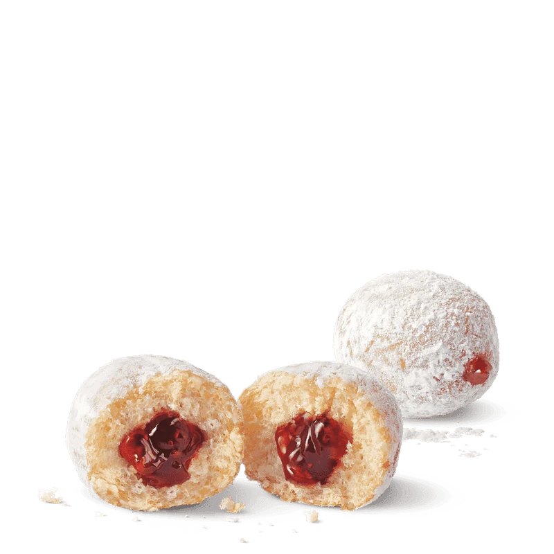 Powdered Strawberry Filled Timbit from the Tim Hortons Canada menu