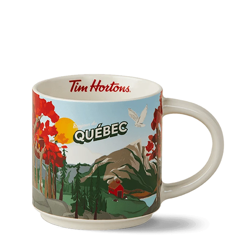 Quebec Ceramic Mug 16oz from the Tim Hortons Canada menu