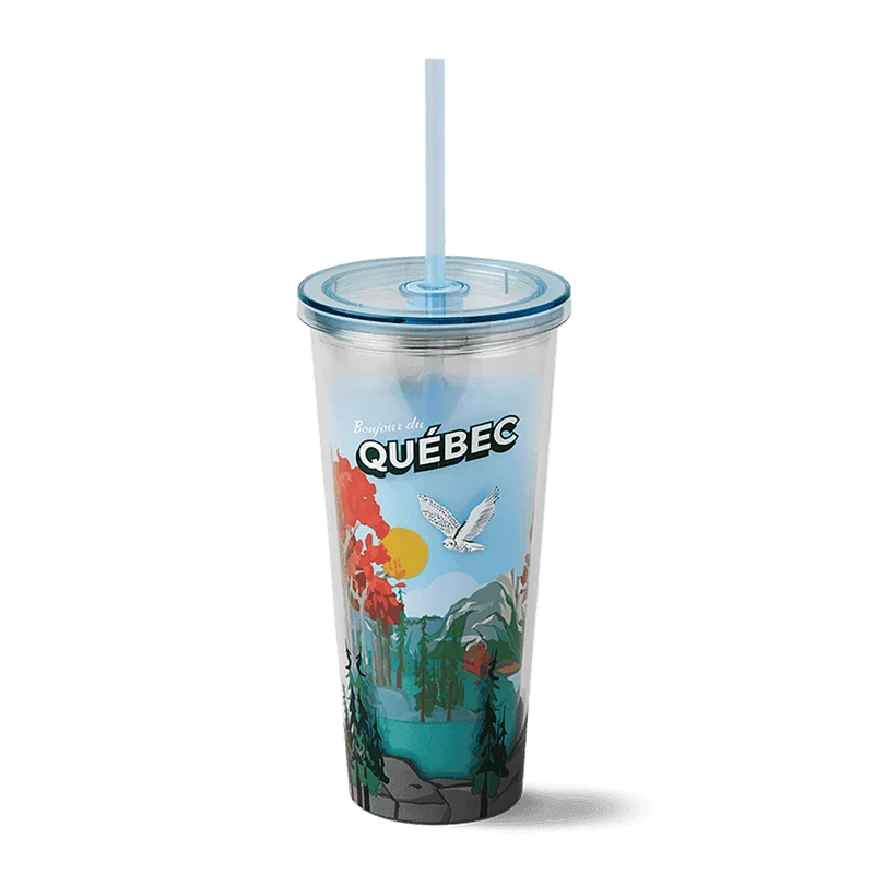 Quebec Plastic Straw Tumbler 24oz from the Tim Hortons Canada menu