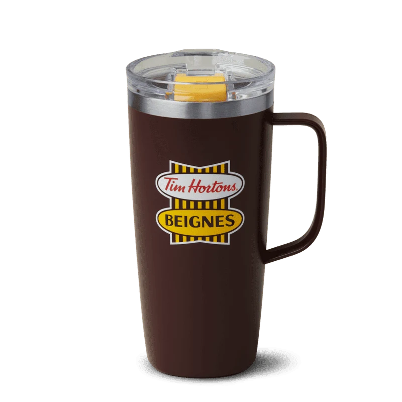 Retro Stainless Steel Travel Mug with Handle 20oz - (FR) from the Tim Hortons Canada menu