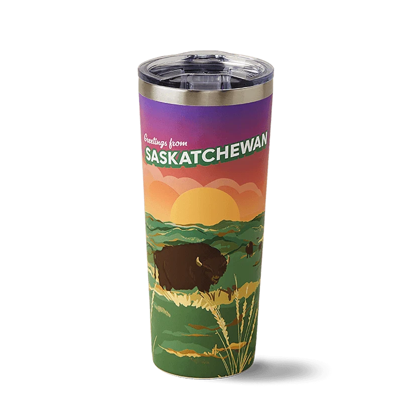 Saskatchewan Stainless Steel Travel Mug 22oz from the Tim Hortons Canada menu