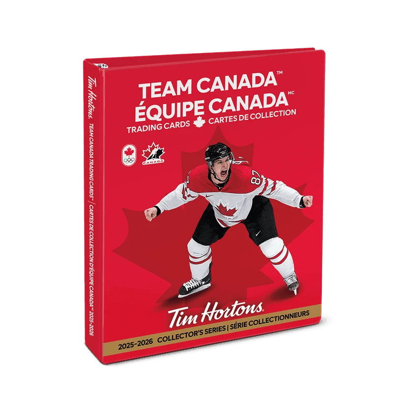 Team Canada Hockey Binder from the Tim Hortons Canada menu