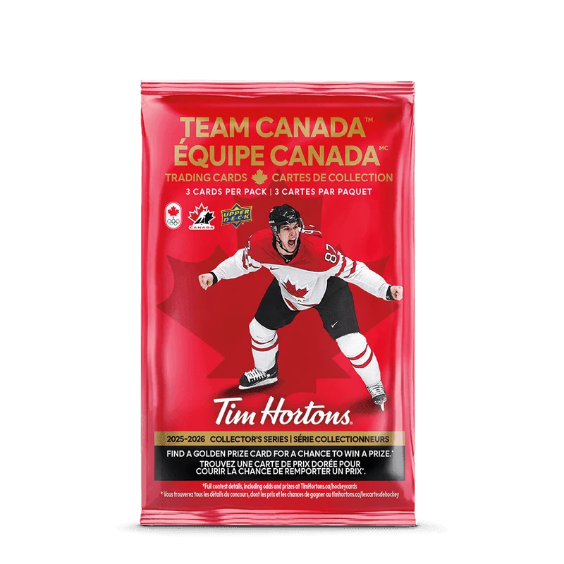 Team Canada Trading Cards from the Tim Hortons Canada menu