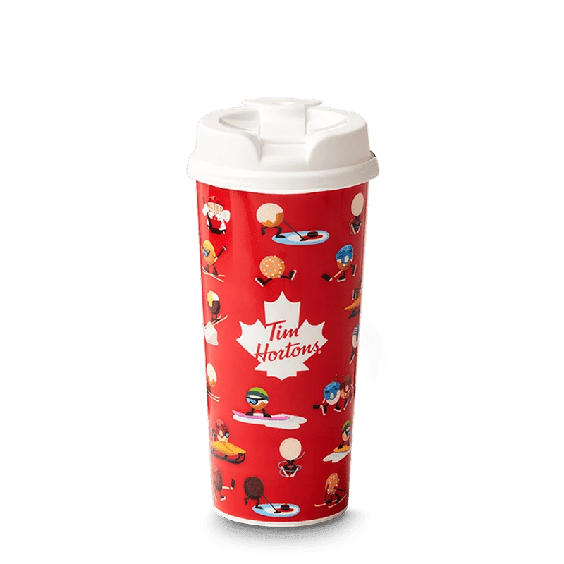 Timbits® Team Canada Reusable Hot Cup 16oz from the Tim Hortons Canada menu