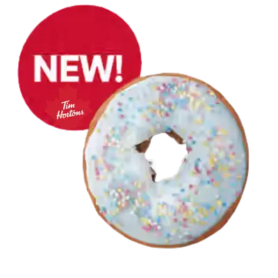 Birthday Cake Donut from the Tim Hortons USA menu