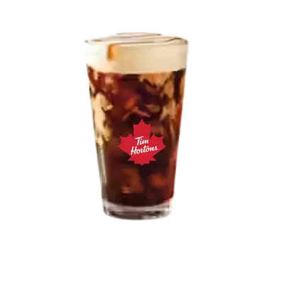 Caramel Cream Cold Brew with Cold Foam from the Tim Hortons USA menu