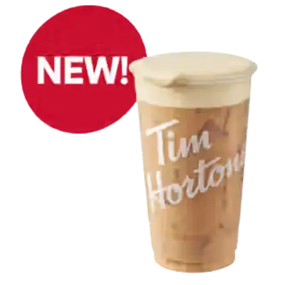 Iced Coffee with Golden Cinnamon Cold Foam from the Tim Hortons USA menu