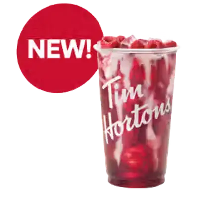 Raspberry Pomegranate Coconut Refresher from the Tim Hortons USA menu