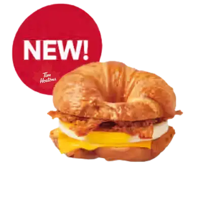 Smoky Maple Bacon Croissant Breakfast Sandwich from the Tim Hortons USA menu
