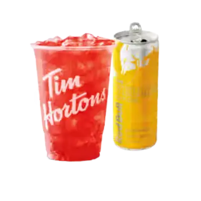 Sunrise Sunset TimsBoost with Red Bull from the Tim Hortons USA menu